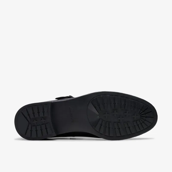 Clarks Black Shoes Havisham Bar Black Leather 8211 Women