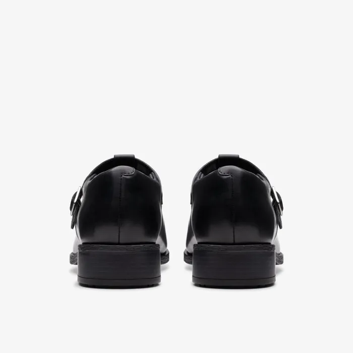 Clarks Black Shoes Havisham Bar Black Leather 8211 Women