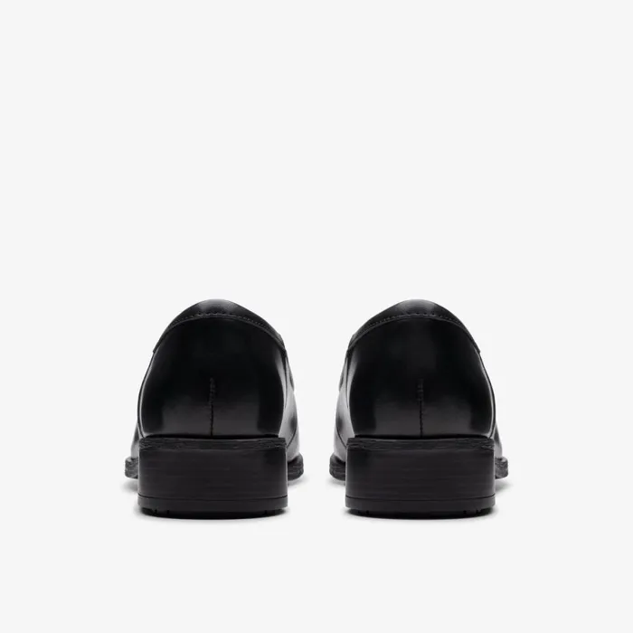 Clarks Black Shoes Havisham Edge Loafer Black Leather 8211 Women