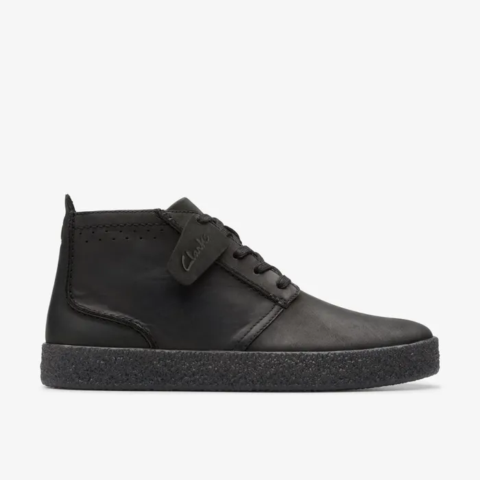 Clarks Black Shoes Streethill Mid Black 8211 Men