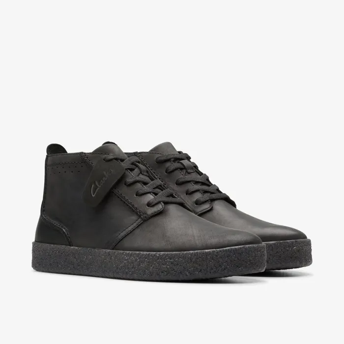 Clarks Black Shoes Streethill Mid Black 8211 Men