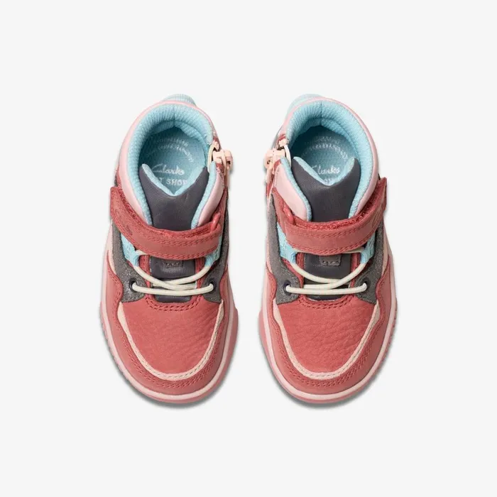 Clarks Boots Oslo Hiker Toddler Pink Combination 8211 Kids