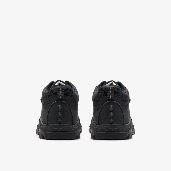 Clarks Boots Steggy 2 Glow Black Leather 8211 Kids