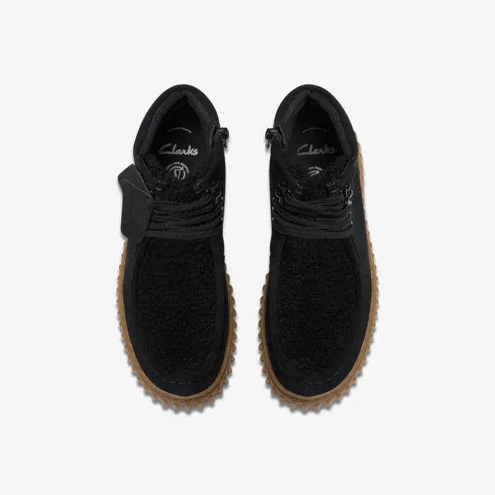 Clarks Boots Torhill Hi Older Black Suede 8211 Kids