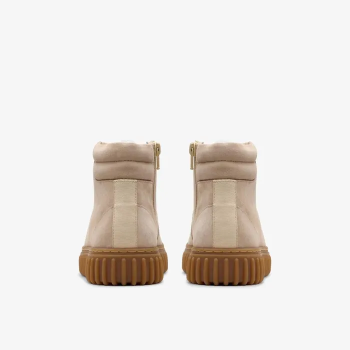 Clarks Boots Torhill Hi Older Light Sand Suede 8211 Kids