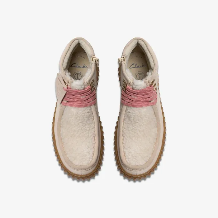 Clarks Boots Torhill Hi Older Light Sand Suede 8211 Kids
