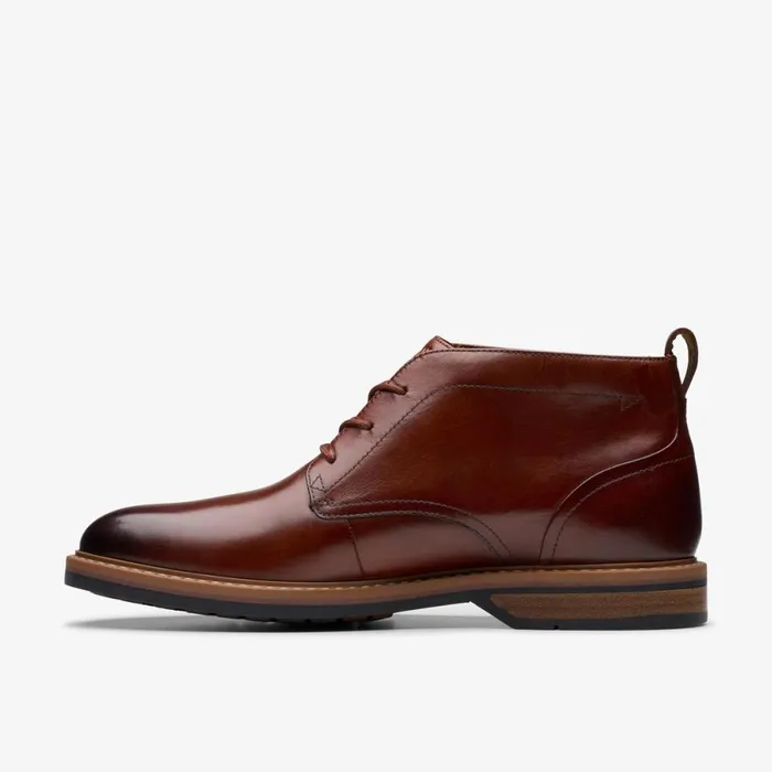 Clarks Brown Boots Aldwin Chukka Mid Tan Leather 8211 Men