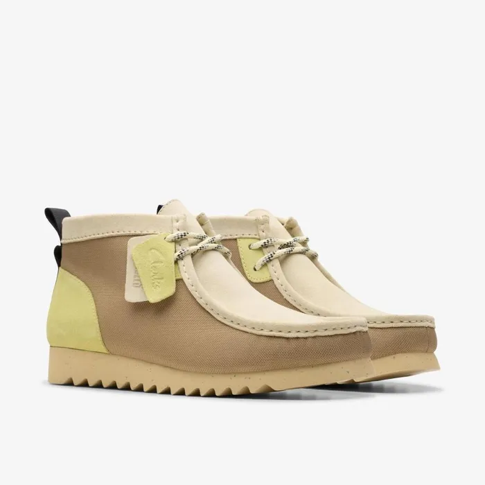 Clarks Brown Boots Wallabee 2 Ftre Ecru Combination 8211 Men