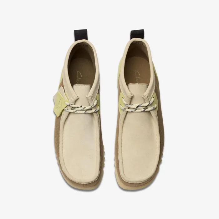 Clarks Brown Boots Wallabee 2 Ftre Ecru Combination 8211 Men