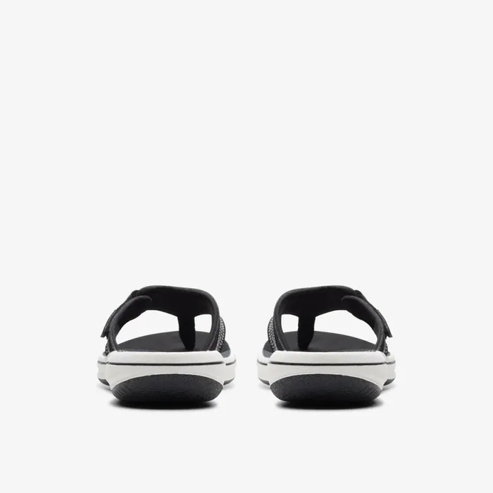 Clarks Flat Sandals Brinkley Sea Black Synthetic 8211 Women