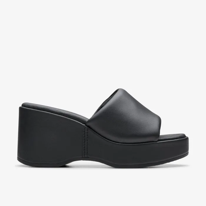 Clarks Heels Manon Glide Black Leather 8211 Women