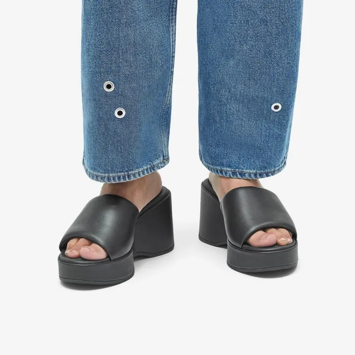 Clarks Heels Manon Glide Black Leather 8211 Women