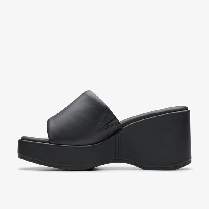 Clarks Heels Manon Glide Black Leather 8211 Women
