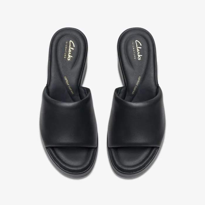 Clarks Heels Manon Glide Black Leather 8211 Women
