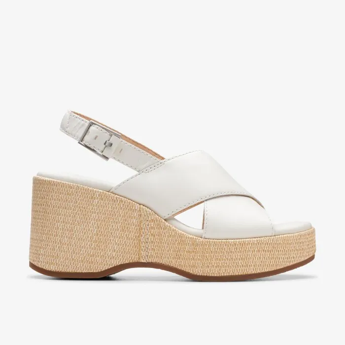 Clarks Heels Manon Wish Off White Leather 8211 Women