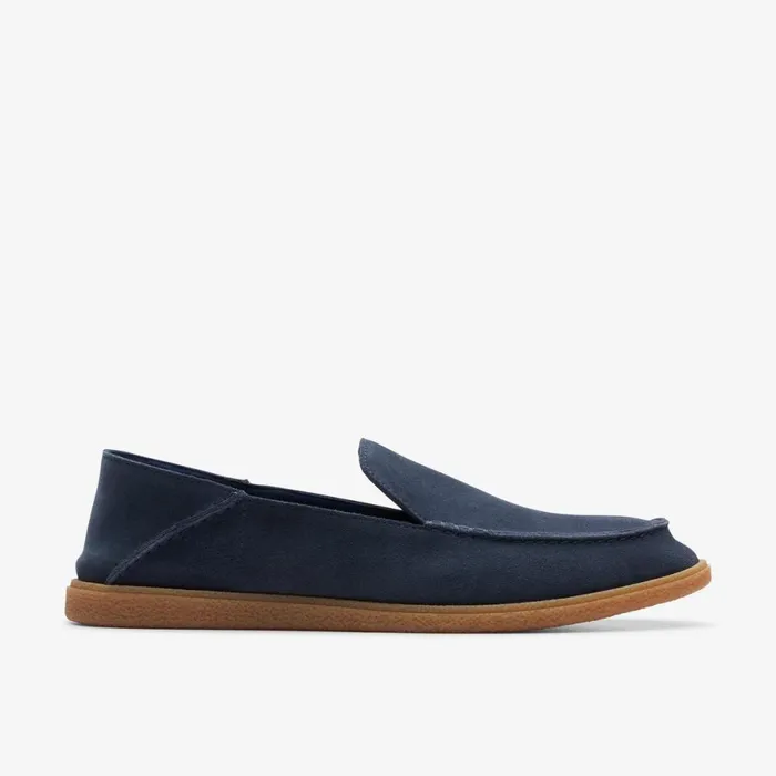 Clarks Loafers Clark Bay Step Loafer Navy Suede 8211 Men