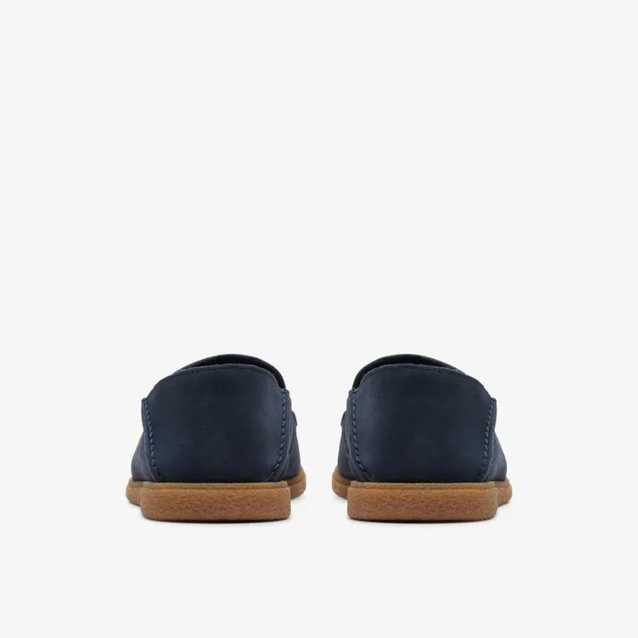 Clarks Loafers Clark Bay Step Loafer Navy Suede 8211 Men