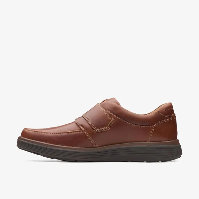 Clarks Loafers Un Abode Strap Loafer Dark Tan Leather 8211 Men Clarks Loafers Un Abode Strap Loafer Dark Tan Leather 8211 Men