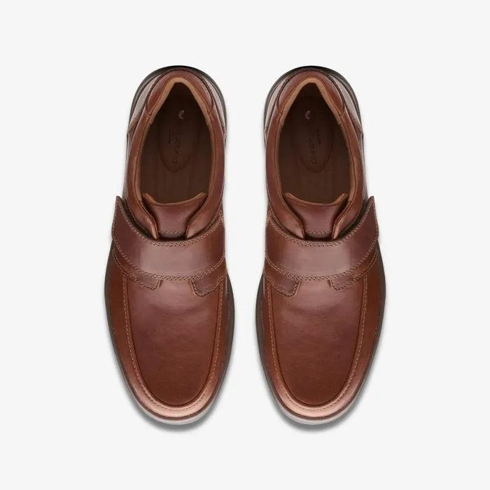 Clarks Loafers Un Abode Strap Loafer Dark Tan Leather 8211 Men Clarks Loafers Un Abode Strap Loafer Dark Tan Leather 8211 Men