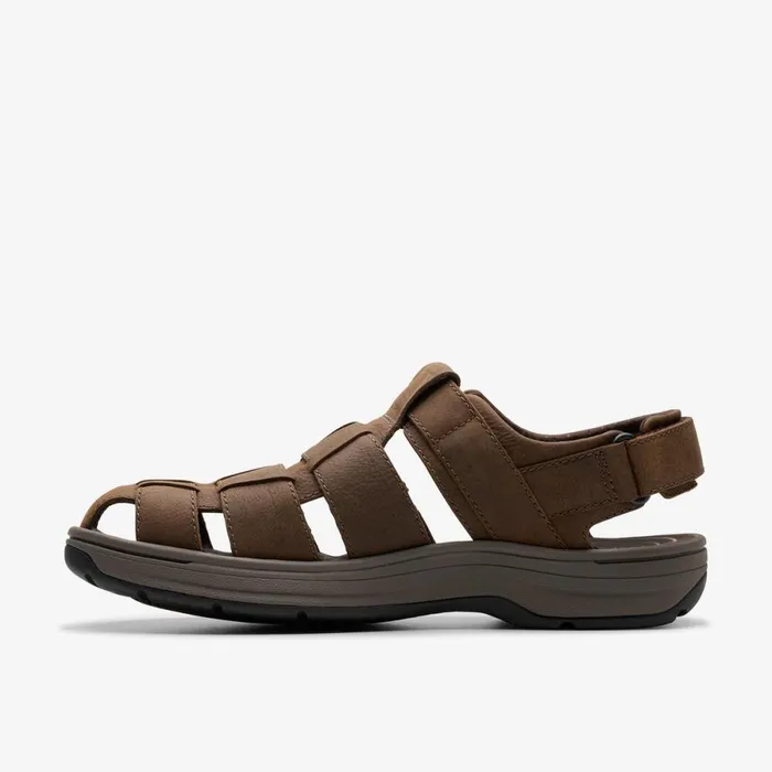 Clarks Sandals Saltway Cove Dark Brown Leather 8211 Men