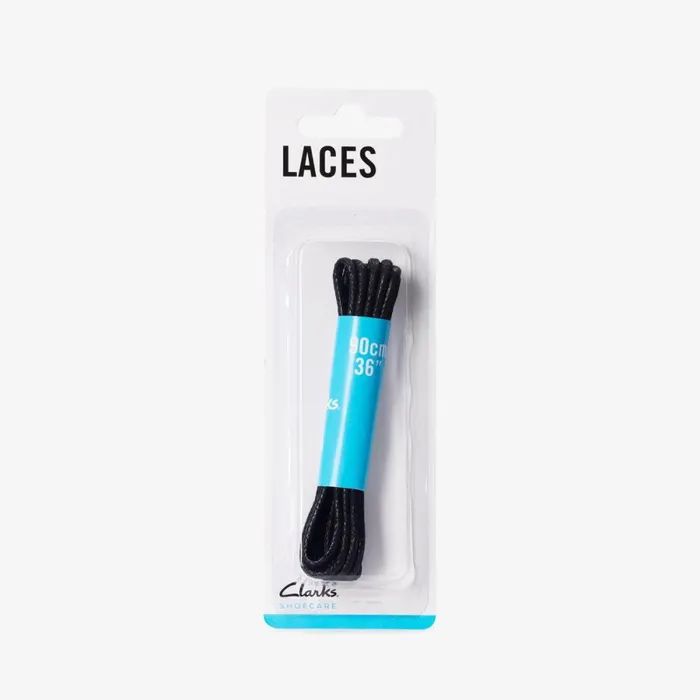 Clarks Shoecare 90cm Round Lace Black 8211 MenKids
