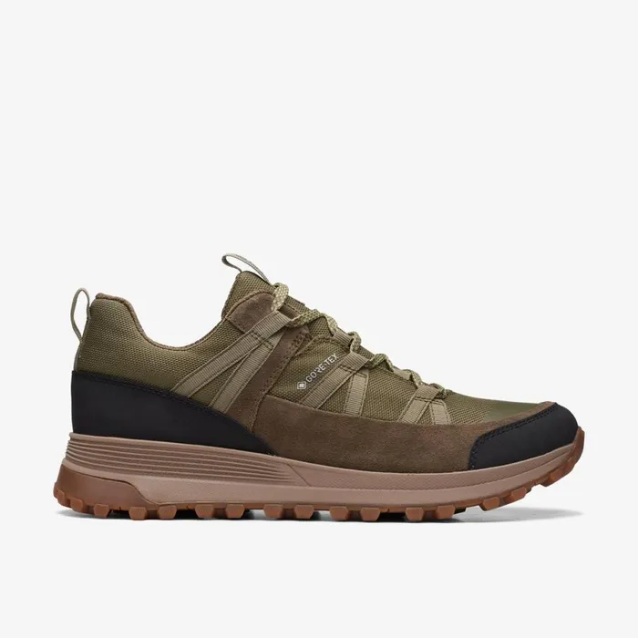 Clarks Trainers Atl Trek Run GoreTex Dark Olive 8211 Men
