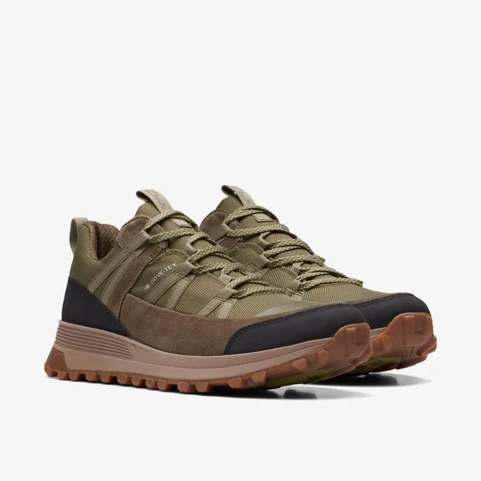Clarks Trainers Atl Trek Run GoreTex Dark Olive 8211 Men