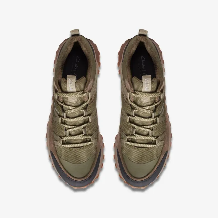 Clarks Trainers Atl Trek Run GoreTex Dark Olive 8211 Men