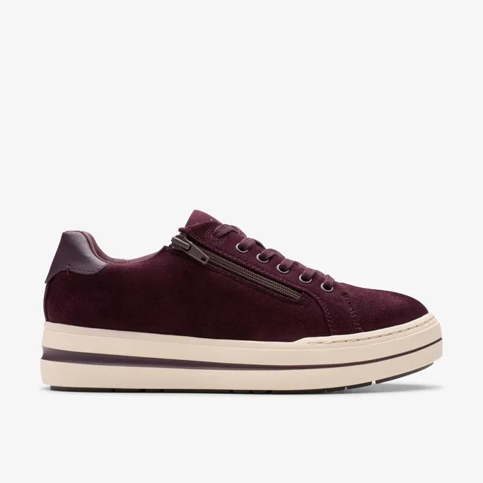 Clarks Trainers Audreigh Sky Plum 8211 Women