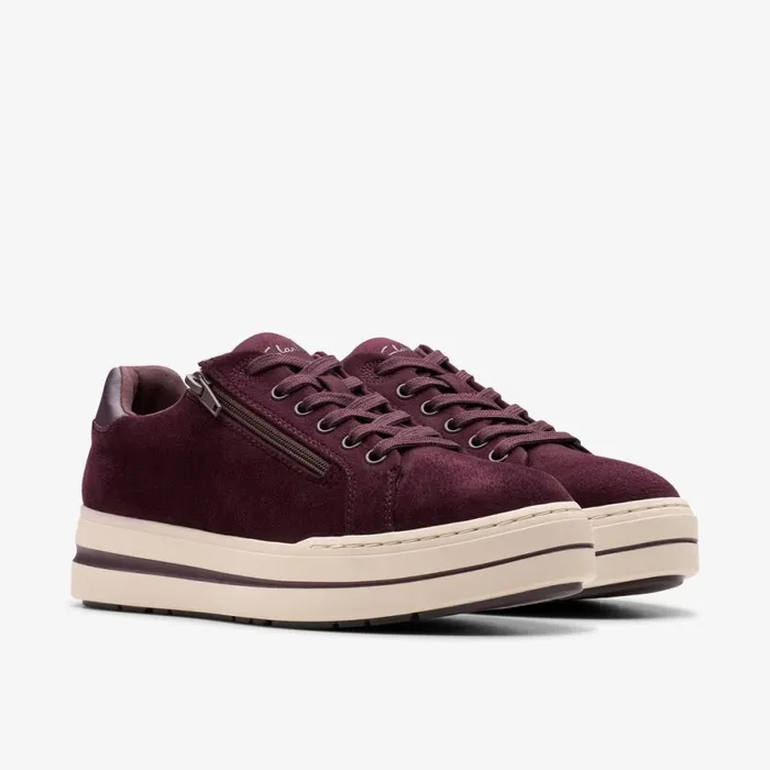 Clarks Trainers Audreigh Sky Plum 8211 Women