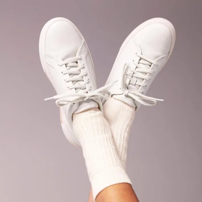 Clarks Trainers Hollyhock Walk Off White Leather 8211 Women