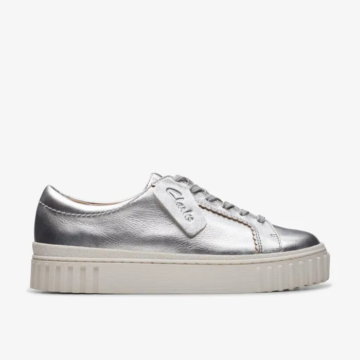 Clarks Trainers Mayhill Walk Silver Metallic 8211 Women