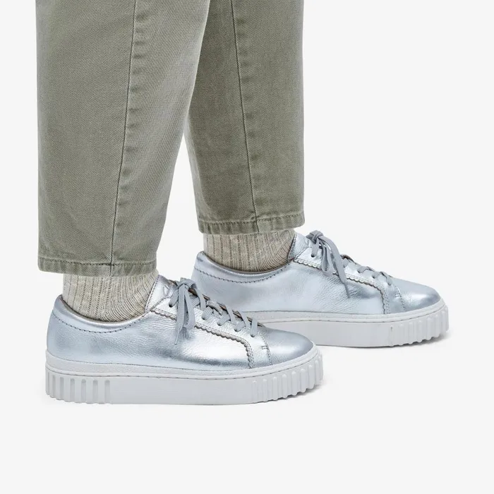 Clarks Trainers Mayhill Walk Silver Metallic 8211 Women
