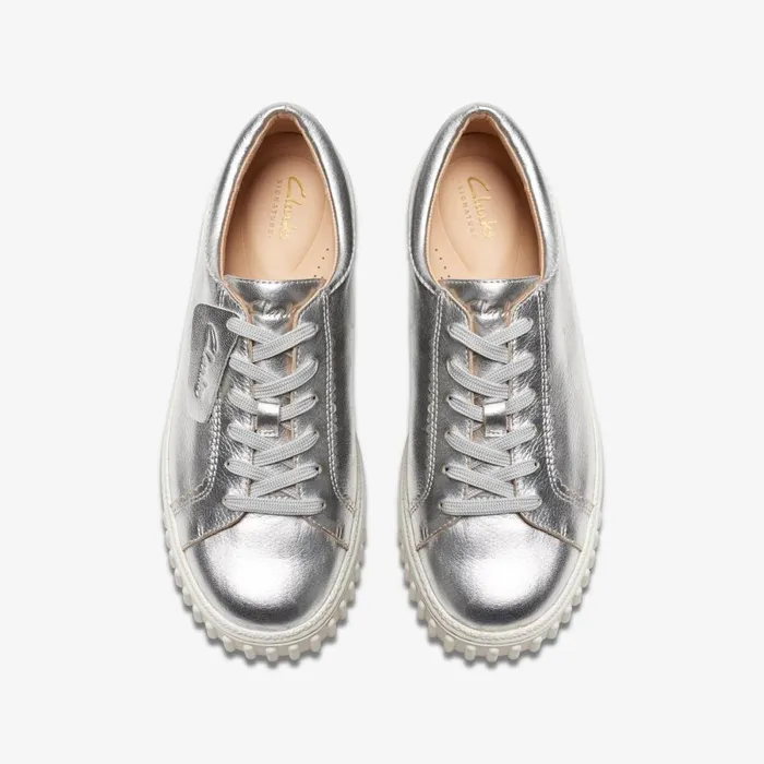 Clarks Trainers Mayhill Walk Silver Metallic 8211 Women