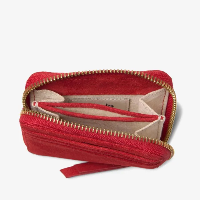 Clarks Women039s Purses Roslyn Small Red Suede 8211 Women
