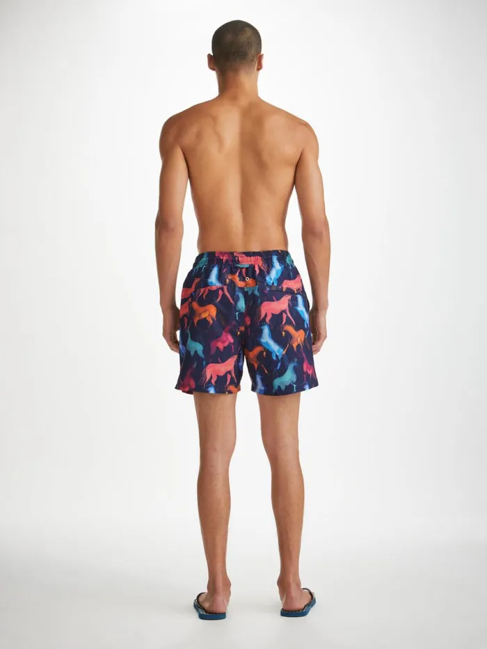 Classic Fit Swim Shorts Men Derek Rose Swim Shorts Maui 59 Multi