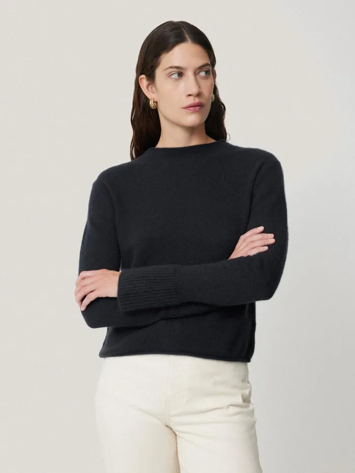 Cloud Cashmere Eldon Jumper Navy Women Jigsaw Knitwear and Cashmere