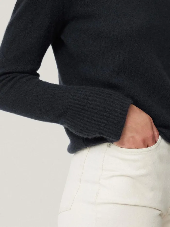 Cloud Cashmere Eldon Jumper Navy Women Jigsaw Knitwear and Cashmere