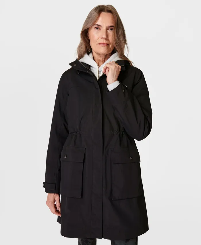 Coats and Jackets Sweaty Betty Women Stride Waterproof Parka Black