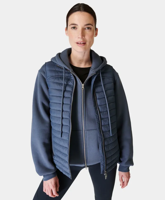 Coats and Jackets Women Trailblazer Gilet Endless Blue Sweaty Betty