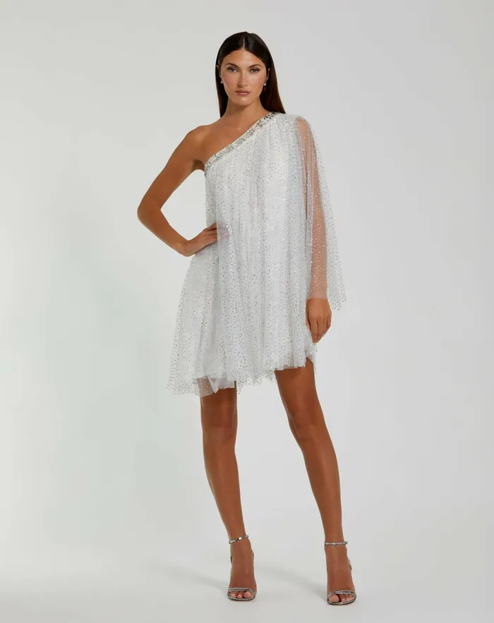 Cocktail Dresses Women Mac Duggal Rhinestone Embellished Waistband A Line Skirt Dress White Cocktail Dresses Women Mac Duggal Rhinestone Embellished Waistband A Line Skirt Dress White