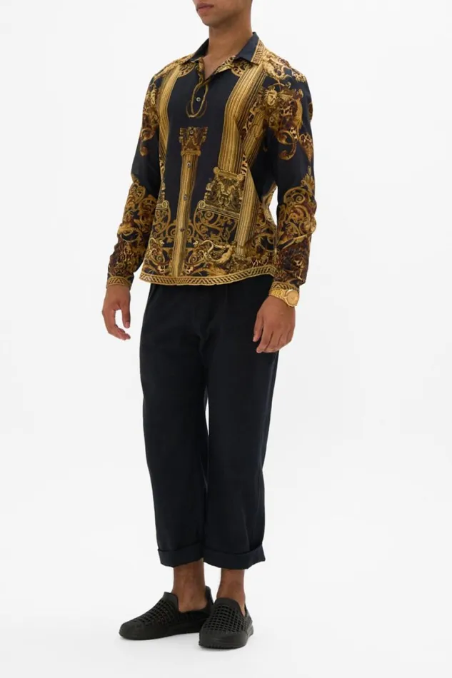 COLLARED LONG SLEEVE SHIRT ERA OF EMPIRES Era Of Empires Mens Camilla Shirts