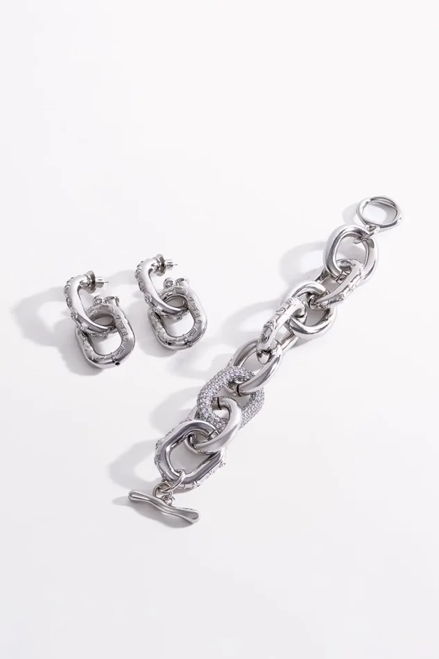 COSMIC CARTOUCHE EARRINGS SILVER Silver WomensMens Camilla Jewellery