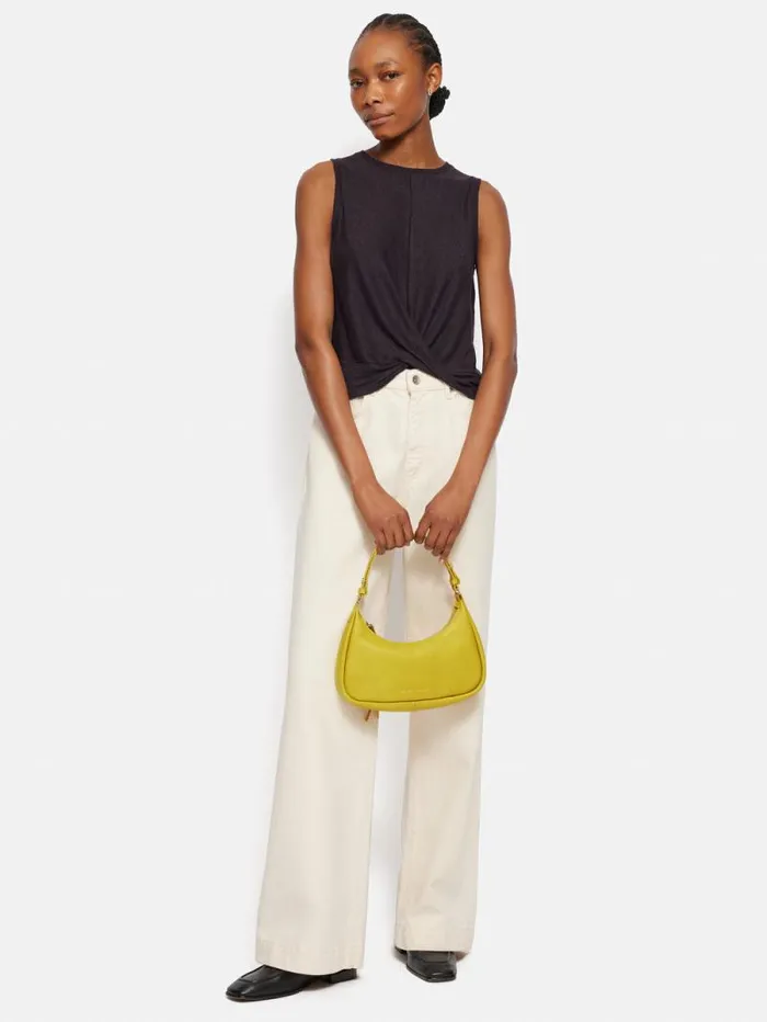 Crescent Bag Small Yellow Women Jigsaw Bags