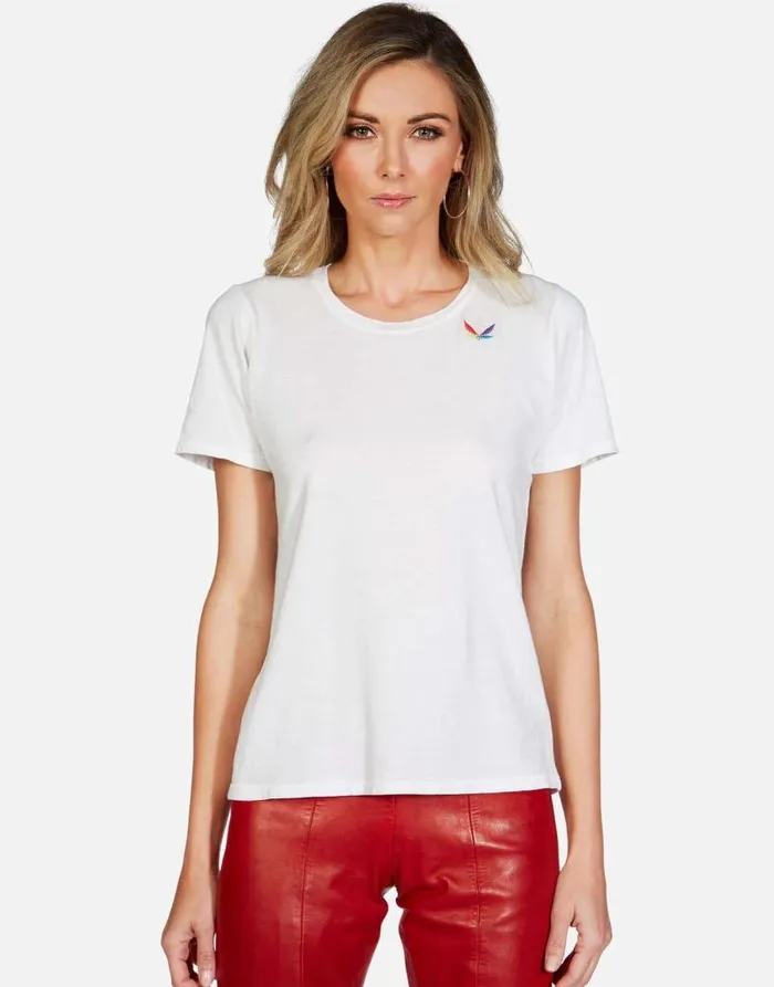 Croft Pot Leaf Milk Women Lauren Moshi Short Sleeve