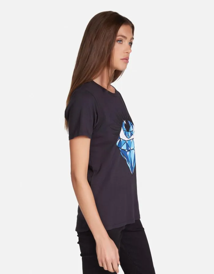 Croft Sapphire Eye Onyx Women Lauren Moshi Short Sleeve