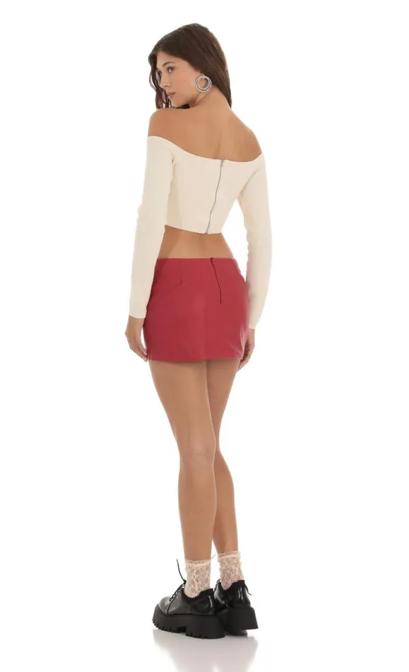 Cutout Off Shoulder Top Cream Women LUCY IN THE SKY Tops Cutout Off Shoulder Top Cream Women LUCY IN THE SKY Tops