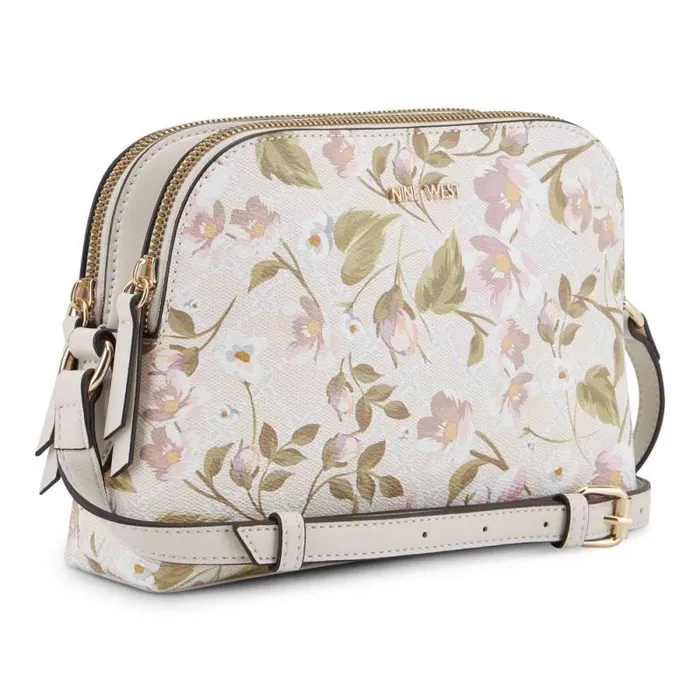 Cyra A List Crossbody Floral Logo Milk Women Nine West Crossbody Cyra A List Crossbody Floral Logo Milk Women Nine West Crossbody