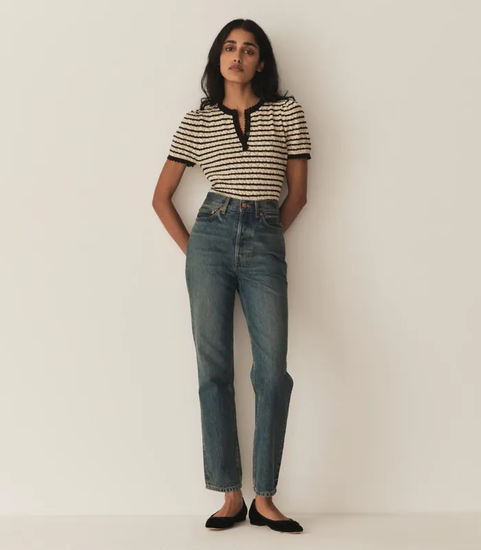DEN Knitwear Women Brandie Top Allaire Stripe