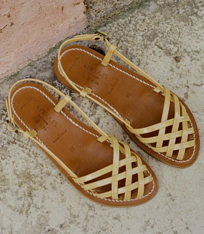DEN Shoes Women DEN and KJacques Peche Sandal Yellow